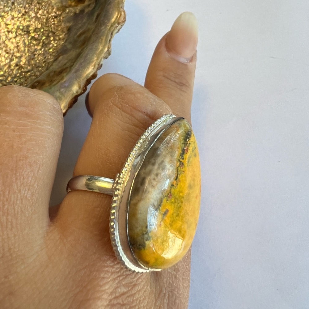 Bumblebee Jasper Ring - image 8
